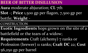 Beer of Bitter Disillusion